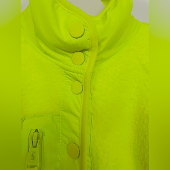 NWT! Free People FP Movement Hit The Slopes Neon Yellow Jacket Activewear Small - Picture 4 of 15